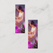 Sensuele elegantie Bladwijzer Mini Visitekaartje (Voorkant / Achterkant)