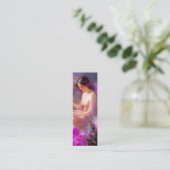 Sensuele elegantie Bladwijzer Mini Visitekaartje (Staand voorkant)