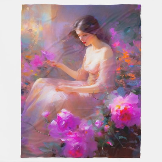 Sensuele elegantie fleece deken (Voorkant)