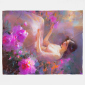 Sensuele elegantie fleece deken (Voorkant (Horizontaal))