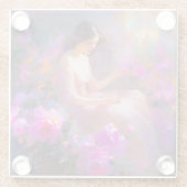 Sensuele elegantie glazen onderzetter (Achterkant)