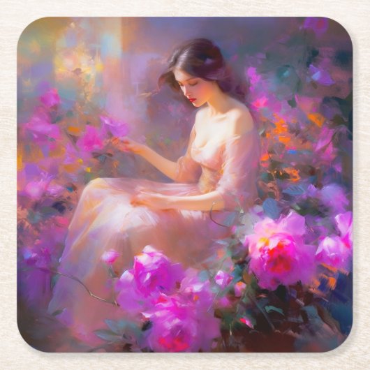 Sensuele elegantie kartonnen onderzetters (Voorkant)