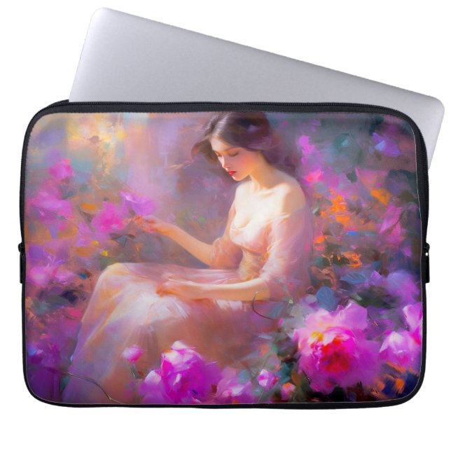 Sensuele elegantie laptop sleeve (Voorkant)