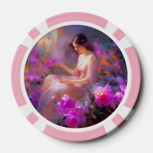 Sensuele elegantie poker chips (Achterkant)