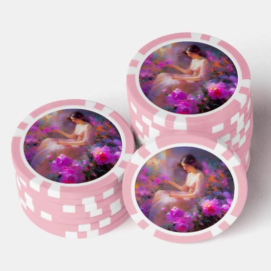 Sensuele elegantie poker chips (Opstapeling)