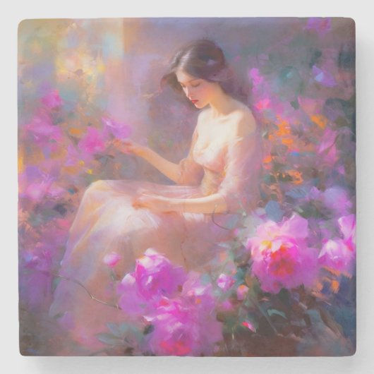 Sensuele elegantie stenen onderzetter (Voorkant)