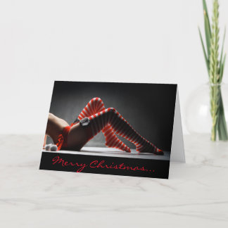 Sensuele Kerstmis Feestdagen Kaart