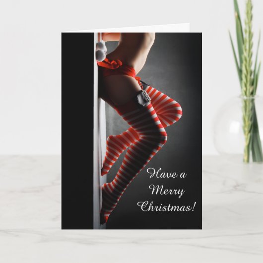 Sensuele Kerstmis Feestdagen Kaart (Voorkant)