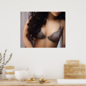 Sensuele mode vrouw poster (Keuken)