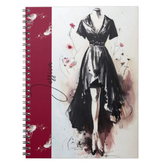 Sensuele Victoriaanse Silhouet Kunstjournaal Notitieboek