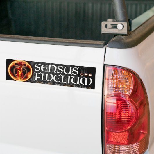 Sensus Fidelium Bumper Sitcker Bumpersticker (Op Truck)