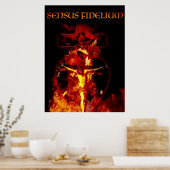 SENSUS FIDELIUM CATHOLIE CRUCIFIXION HOLY TRINITY POSTER (Keuken)