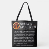 Sensus Fidelium katholiek "Sense of the Faithful" Tote Bag (Voorkant)