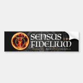 Sensus Fidelium katholieke Religieuze Crucifix Bumpersticker (Voorkant)