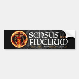 Sensus Fidelium katholieke Religieuze Crucifix Bumpersticker