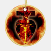 Sensus Fidelium Kerstsierent Keramisch Ornament (Voorkant)