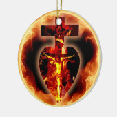Sensus Fidelium Kerstsierent Keramisch Ornament (Links)