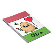 Sent With Love Romantic Potato Notitieboek (Rechterzijde)