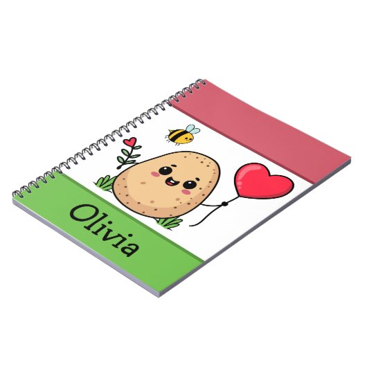 Sent With Love Romantic Potato Notitieboek (Linkerzijde)