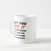 Sentances Funny Mug Koffiemok (Voorkant links)