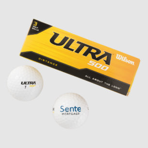 Sente Wilson Ultra 500 Afstand Golf Ball (3 stuks) Golfballen