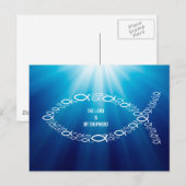 Sentence DE LORD IS MIJN SCHEPERD | Christelijke v Briefkaart (Voorkant / Achterkant)