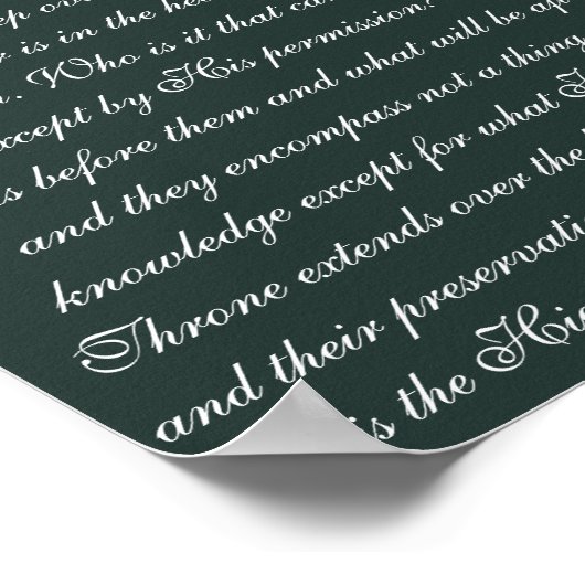 Sententie van de troon poster (Hoek)