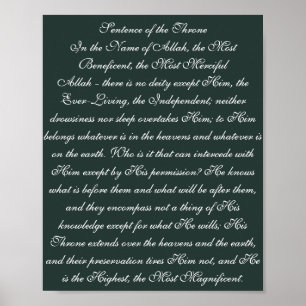 Sententie van de troon poster