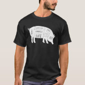 Sentient Animals, Joy Love Compassion Kindness Fri T-shirt (Voorkant)