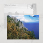 Sentiero dei Cacciatori, eiland Capri briefkaart (Voorkant / Achterkant)