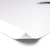 "Sentiment met abstractie", glanzend Poster (Hoek)