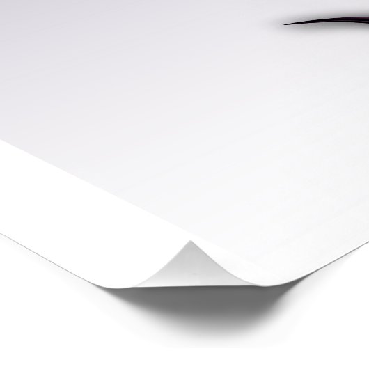 "Sentiment met abstractie", glanzend Poster (Hoek)