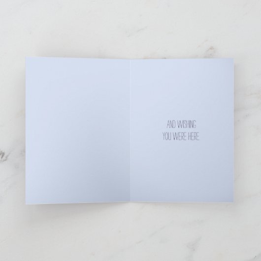 Sentimental Beach Stone Thinking of You Kaart (Binnen)