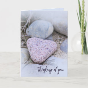 Sentimental Beach Stone Thinking of You Kaart