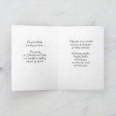 Sentimental Blue Tulips van Husband Kaart (Binnen)