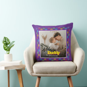 Sentimental Dad Gift - Custom Family Afbeelding Gi Kussen