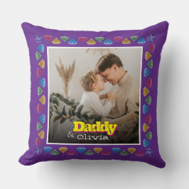 Sentimental Dad Gift - Custom Family Afbeelding Gi Kussen