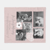 Sentimental Dog Memorial Keepsake Gift Gedicht toe Fleece Deken (Voorkant (Horizontaal))