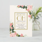Sentimental Floral Invitation Kaart (Staand voorkant)