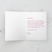 Sentimental Floral Wife Moederdag Kaart (Binnen)