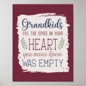 Sentimental Grandparent's Day Quote Keepomwille Gi Poster (Voorkant)