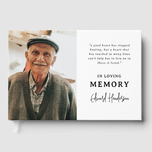 Sentimental Keepsake Funeral Photo  Gastenboek (Voorkant)