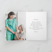 Sentimental Nurses Day Thank You Card Kaart (Binnen)