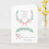 Sentimental Nurses Day Thank You Card Kaart (Gele Bloem)