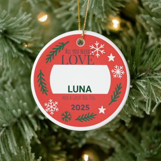 Sentimental Pet Ornament | All You Need is Love an (Boom)