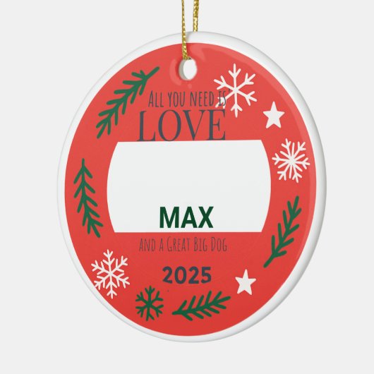 Sentimental Pet Ornament | All You Need is Love an (Links)