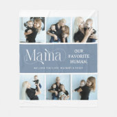 Sentimental Photo Collage Mama Keepsake Fleece Deken (Voorkant)