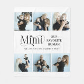Sentimental Photo Collage Mimi Keepsake Fleece Deken (Voorkant)