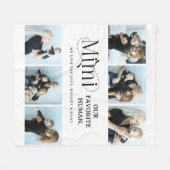 Sentimental Photo Collage Mimi Keepsake  Fleece Deken (Voorkant (Horizontaal))