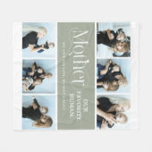 Sentimental Photo Collage Mother Keepsake  Fleece Deken (Voorkant (Horizontaal))